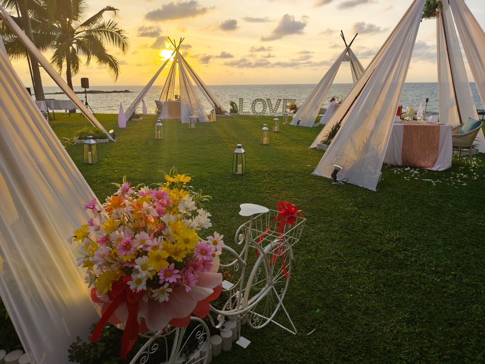 wunderschöne Stranddeko zum Valentinstag